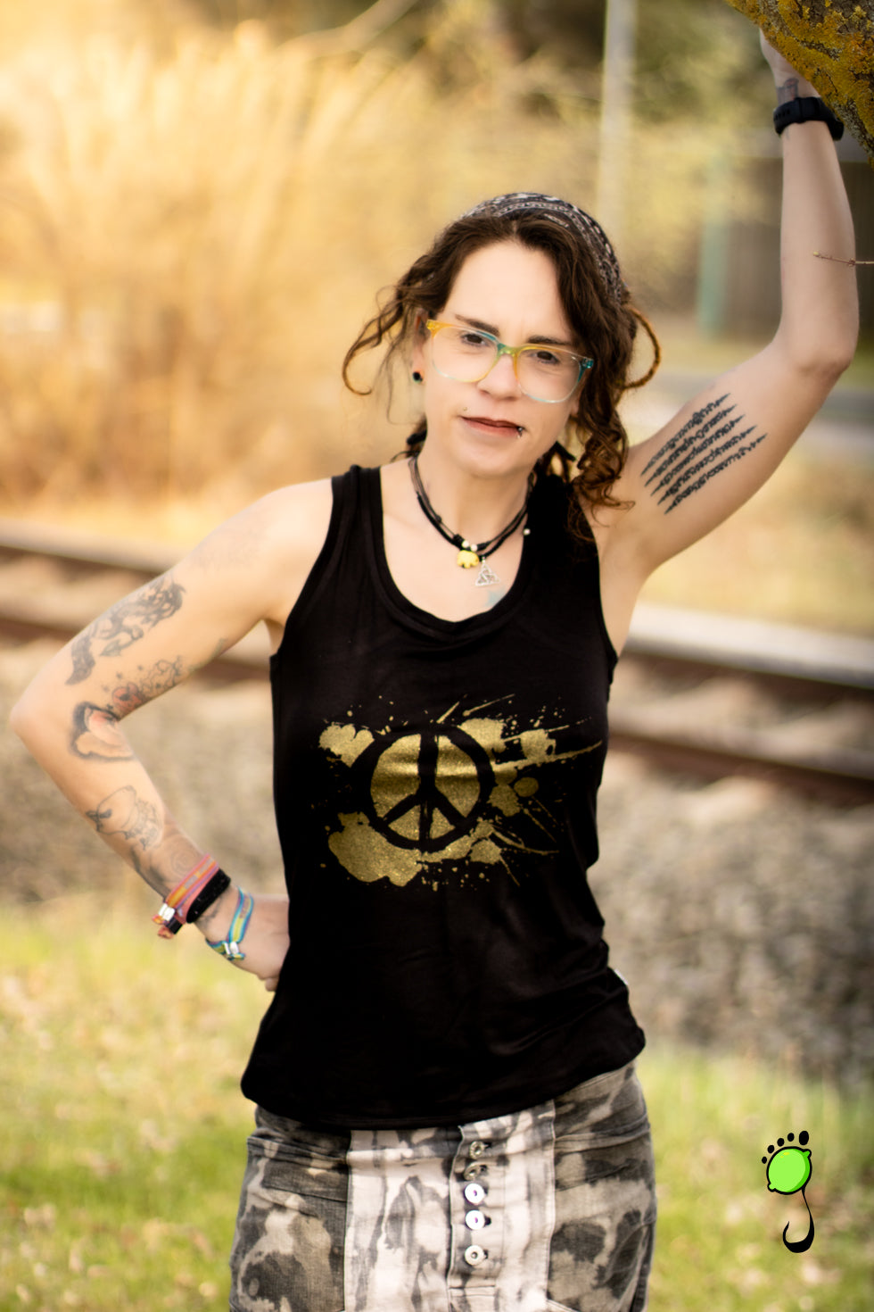 Tank Top "golden Peace"