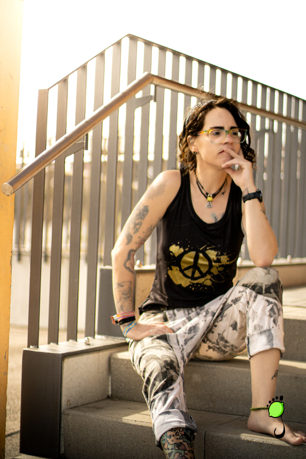 Tank Top "golden Peace"