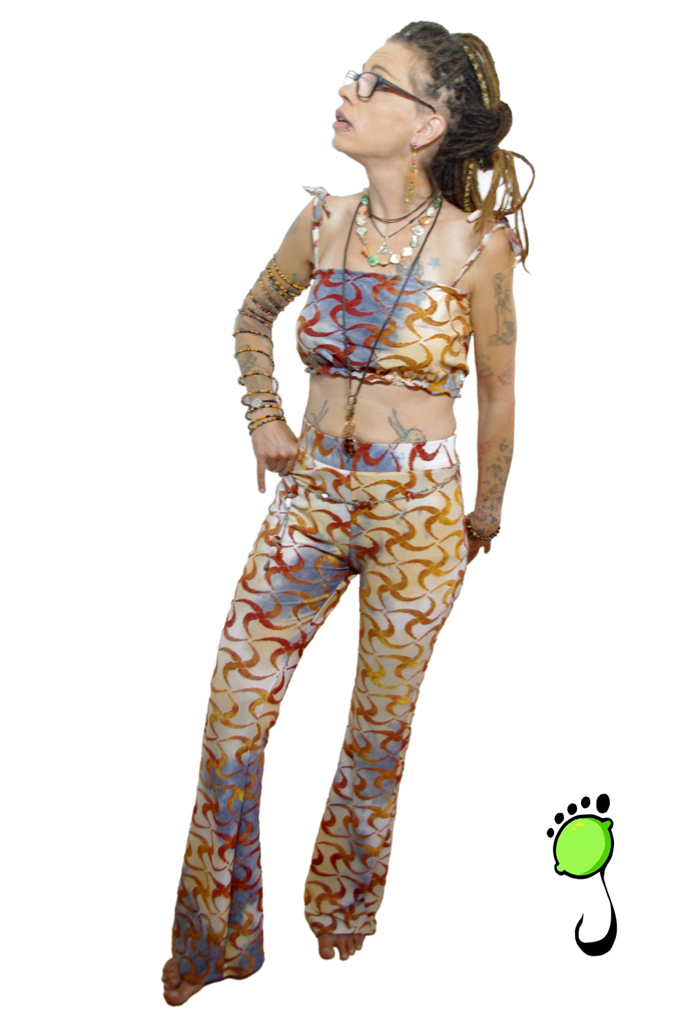 Kombination "Estelle" (Hose + Crop-Top)